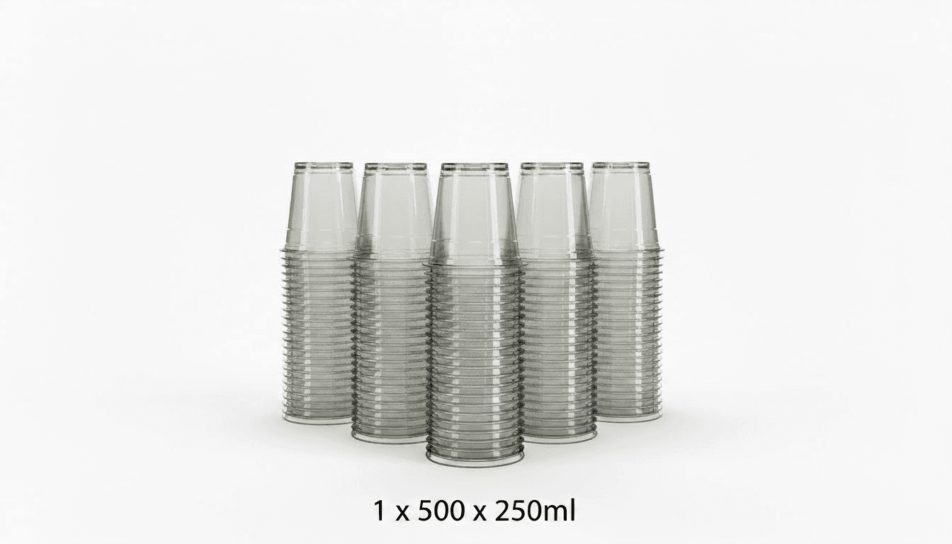 Cup Clear 250ml 1x500's