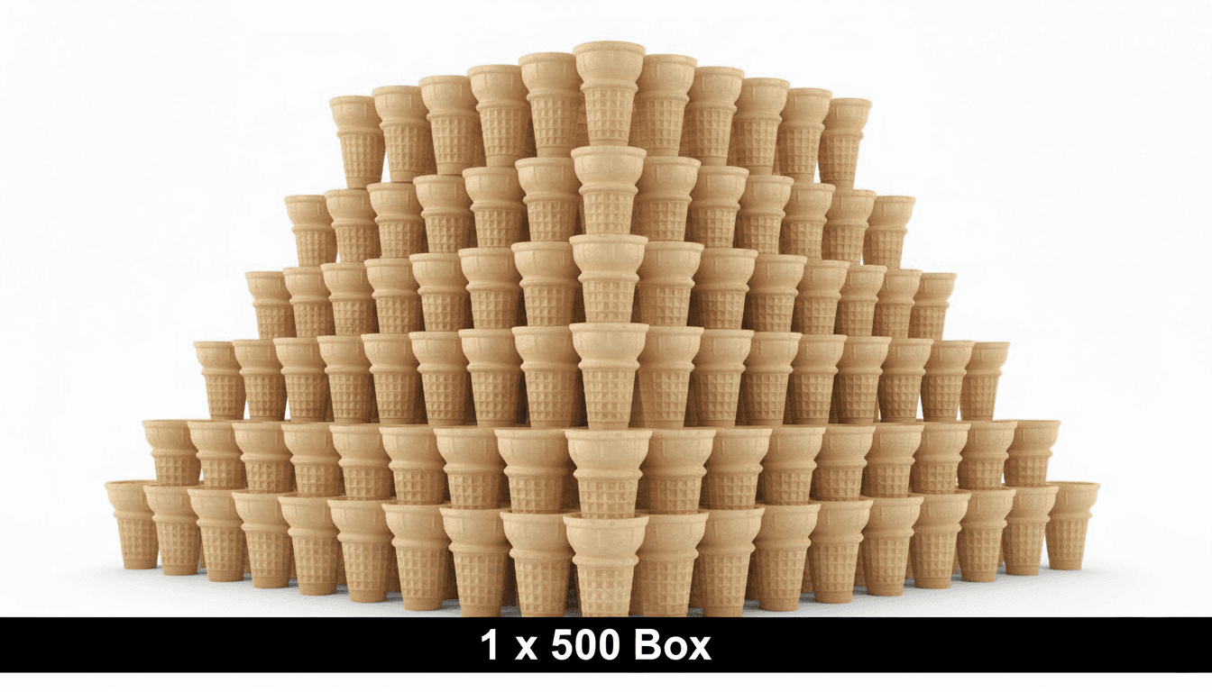 Cones Flat Bottom 1x500's