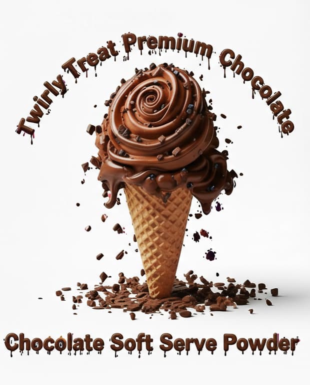 Twirly Treat Premuim Chocolate Ice Cream Powder 1.5kg