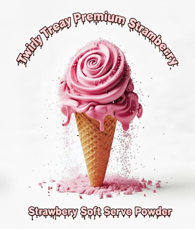 Twirly Treat Premuim Strawberry Ice Cream Powder 1.5kg