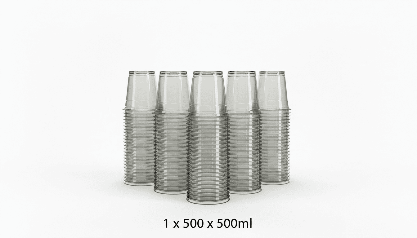 Cup Clear 500ml 1x500's