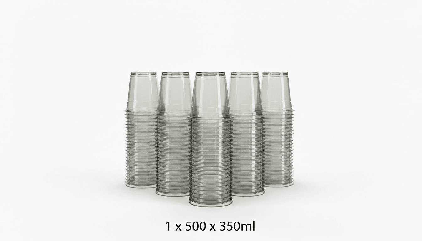 Cup Clear 350ml 1x500's